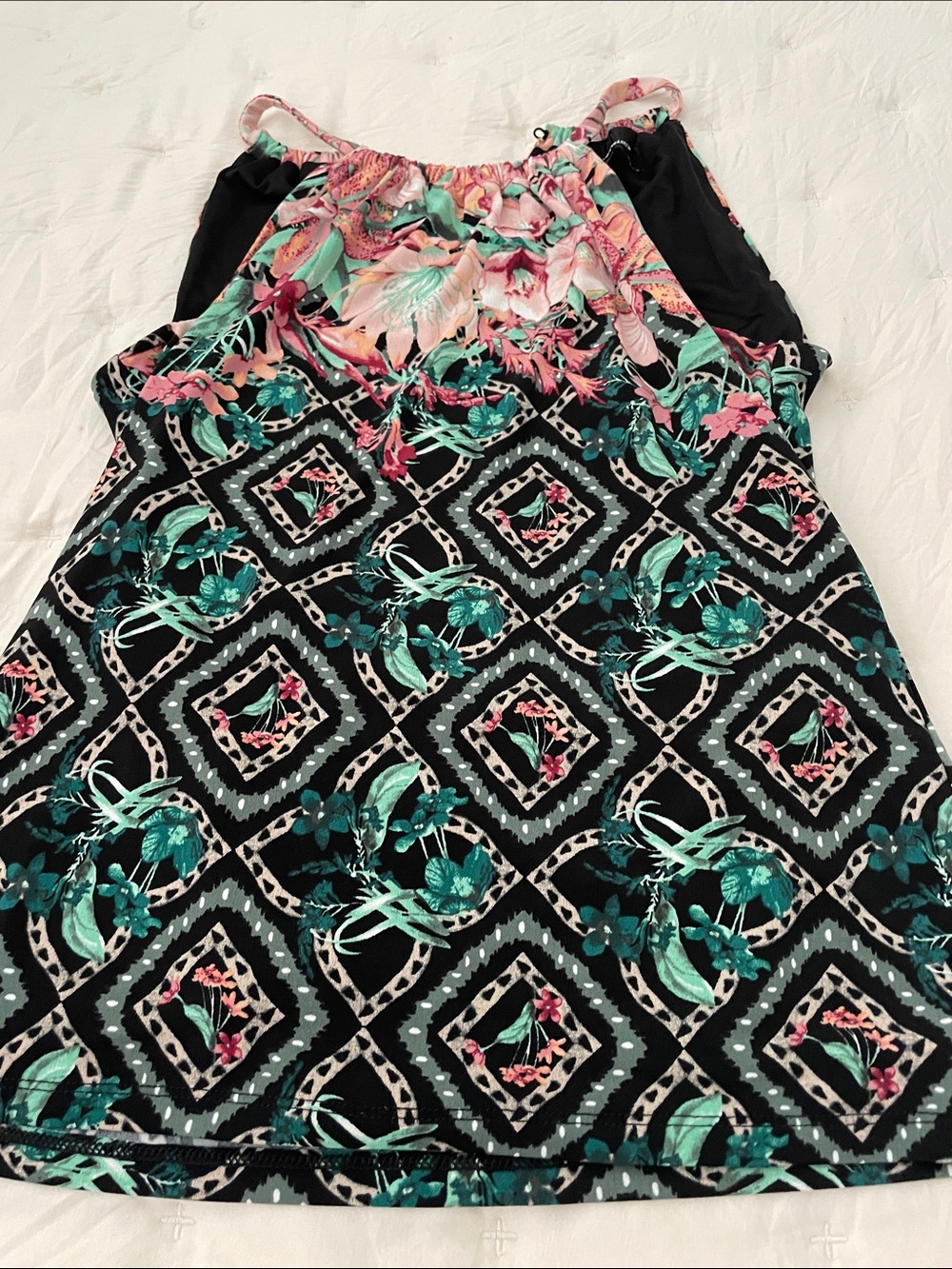 Cute and colorful halter style top